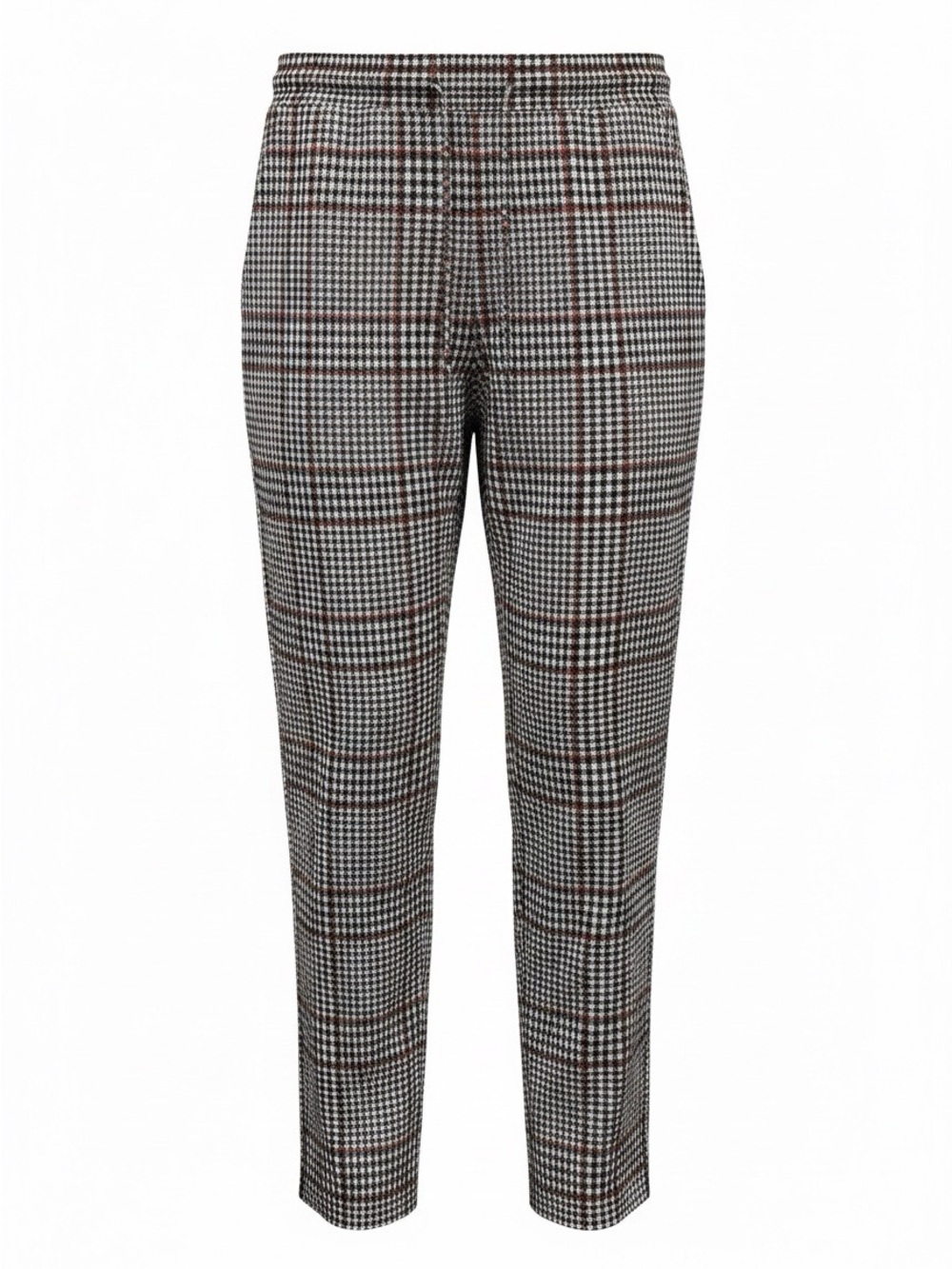 Anthropologie Black and Brown Plaid Ankle Pants size S